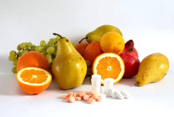 vitamins in fruits and tablets for strength